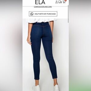 ULTRA-SLIM HIGH-RISE POCKETLESS JEANS size 4